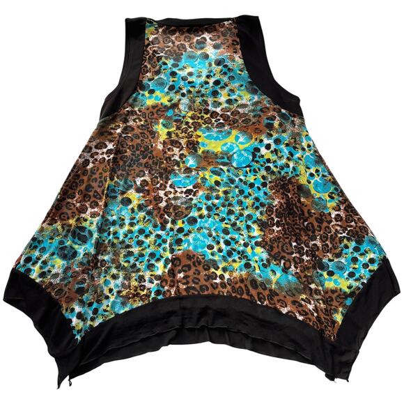 Unbranded sleeveless tunic top animal print boho y2k M - Picture 2 of 6